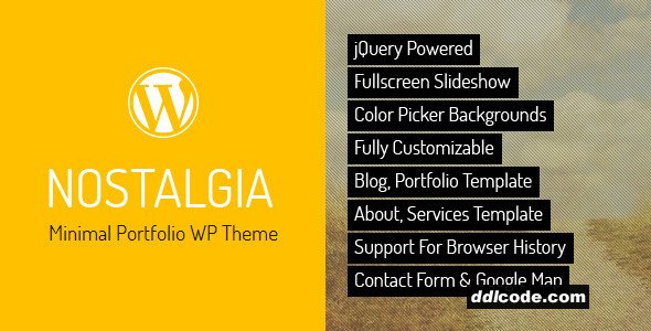 Nostalgia - Portfolio WordPress Theme