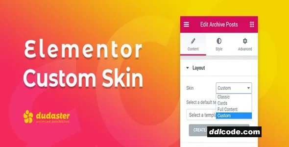 Elementor Custom Skin Pro