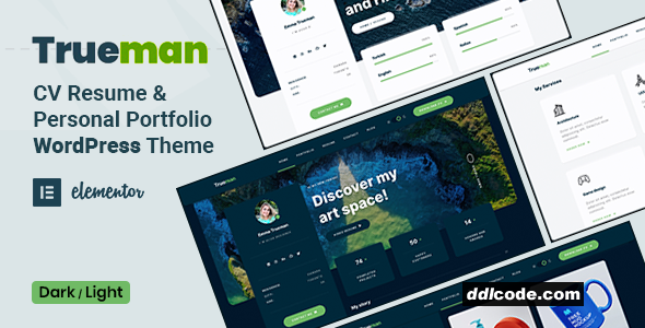Trueman - Resume WordPress Theme