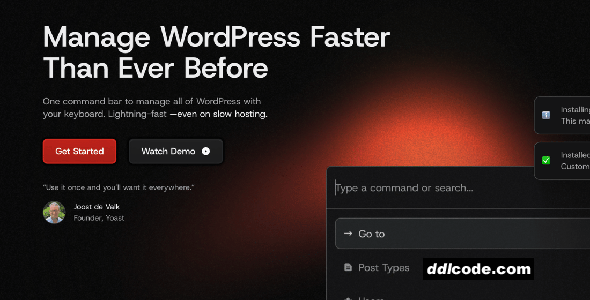 CommandUI - Manage WordPress Faster Than Ever Before