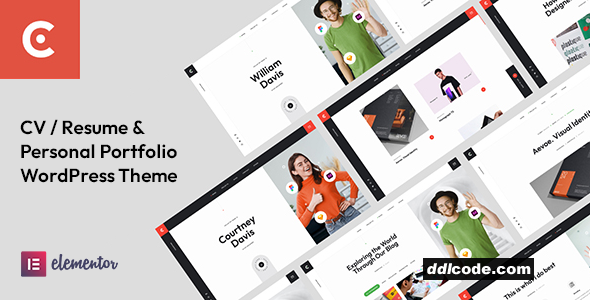 Courtney - Personal Portfolio WordPress Theme