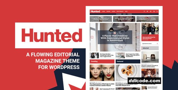 Hunted - Editorial Magazine WordPress Theme