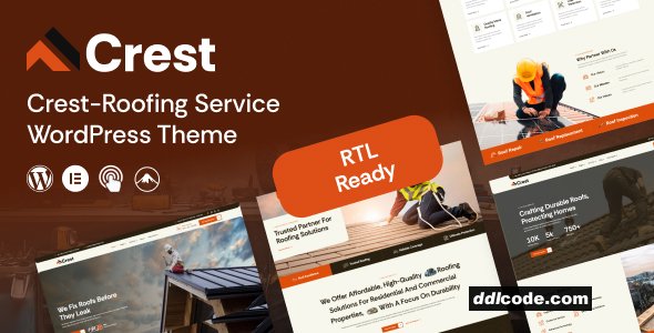 Crest - Roofing Services WordPress Theme
