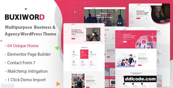 Buxiword - Digital Agency WordPress Theme