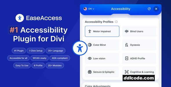 EaseAccess - The Complete Accessibility Plugin for Divi