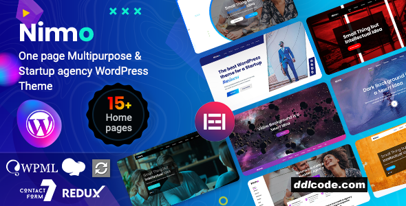 Nimmo - Creative One Page WordPress Theme