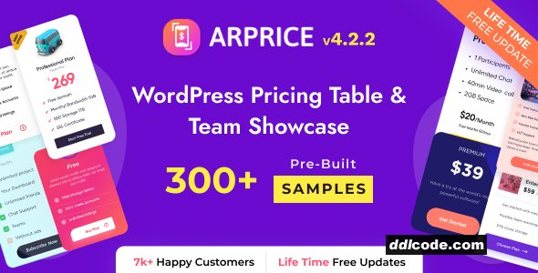 ARPrice - WordPress Pricing Table Plugin