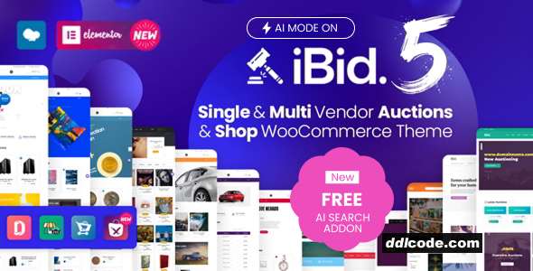 iBid - Multi Vendor Auctions WooCommerce Theme