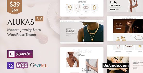 Alukas - Jewelry Store WooCommerce WordPress Theme