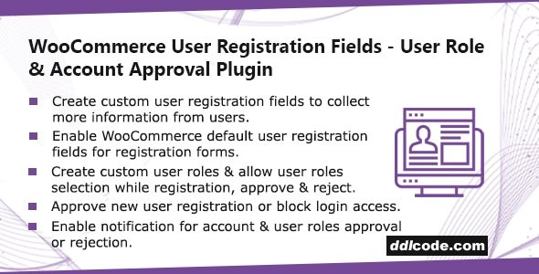 WooCommerce User Registration Plugin: Custom Fields, validate login & customer roles