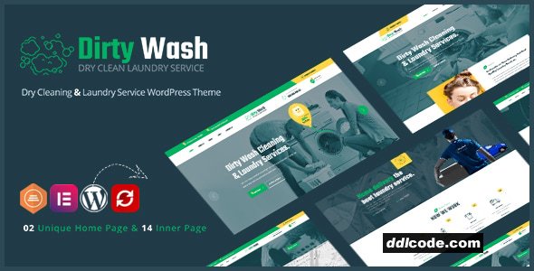 DirtyWash - Laundry Service WordPress Theme
