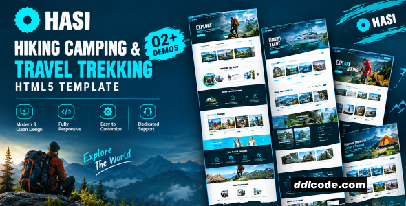 Hasi - Hiking Camping & Travel Tour HTML5 Template