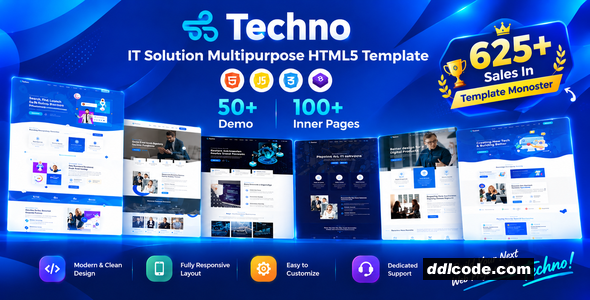 Technoit - Technology & IT Solutions Business HTML5 Template