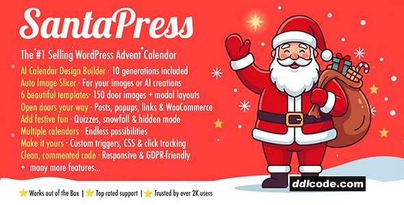 SantaPress - WordPress Advent Calendar Plugin & Quiz