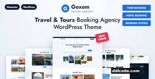 Goxom - Travel & Hotel Booking WordPress Theme