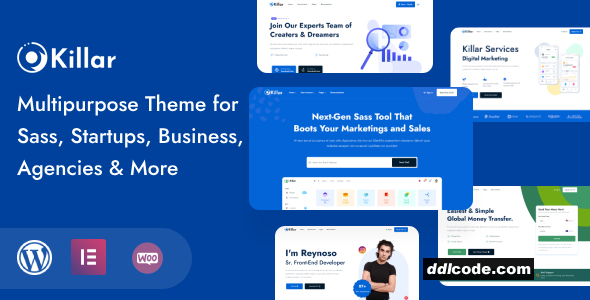 Killar - Multipurpose WordPress theme for SaaS Startup Business & Agency